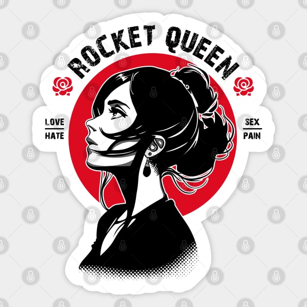 ROCKET QUEEN Sticker by artslaves